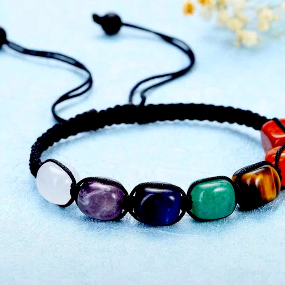 Chakra stone yoga bracelet